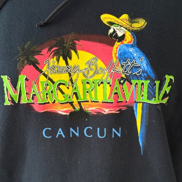 Jimmy Buffet Margaritaville Cancun Navy blue Long sleeve Sweatshirt Sz L - Picture 6 of 7